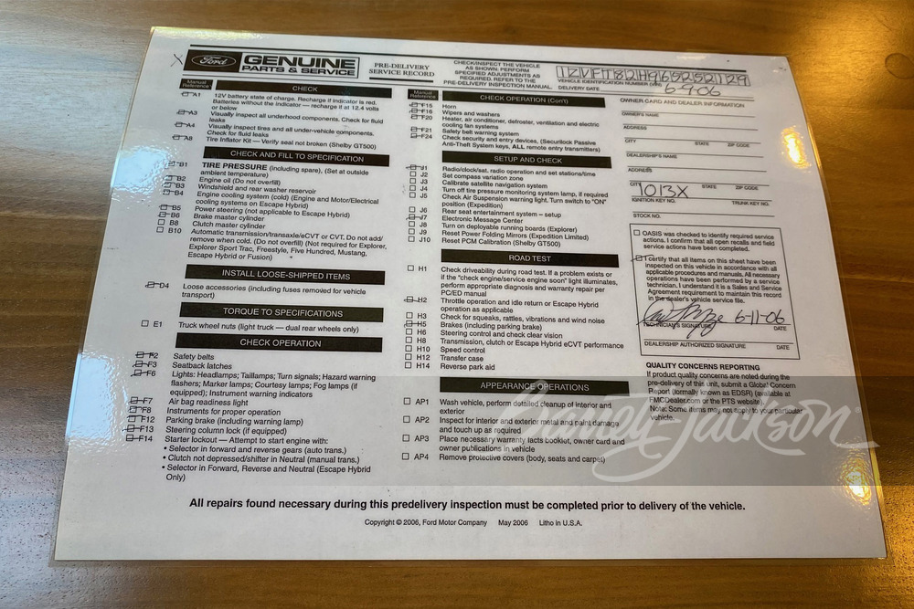 2006 FORD SHELBY GT-H MUSTANG - Misc 34 - 244794
