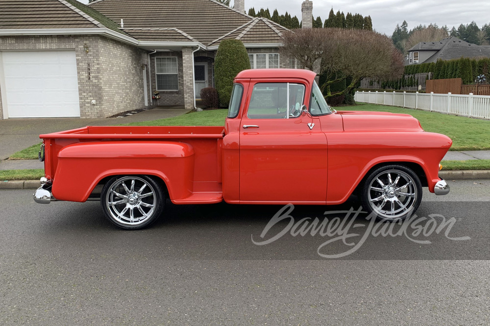 1957 CHEVROLET 3100 CUSTOM PICKUP - Side Profile - 244911