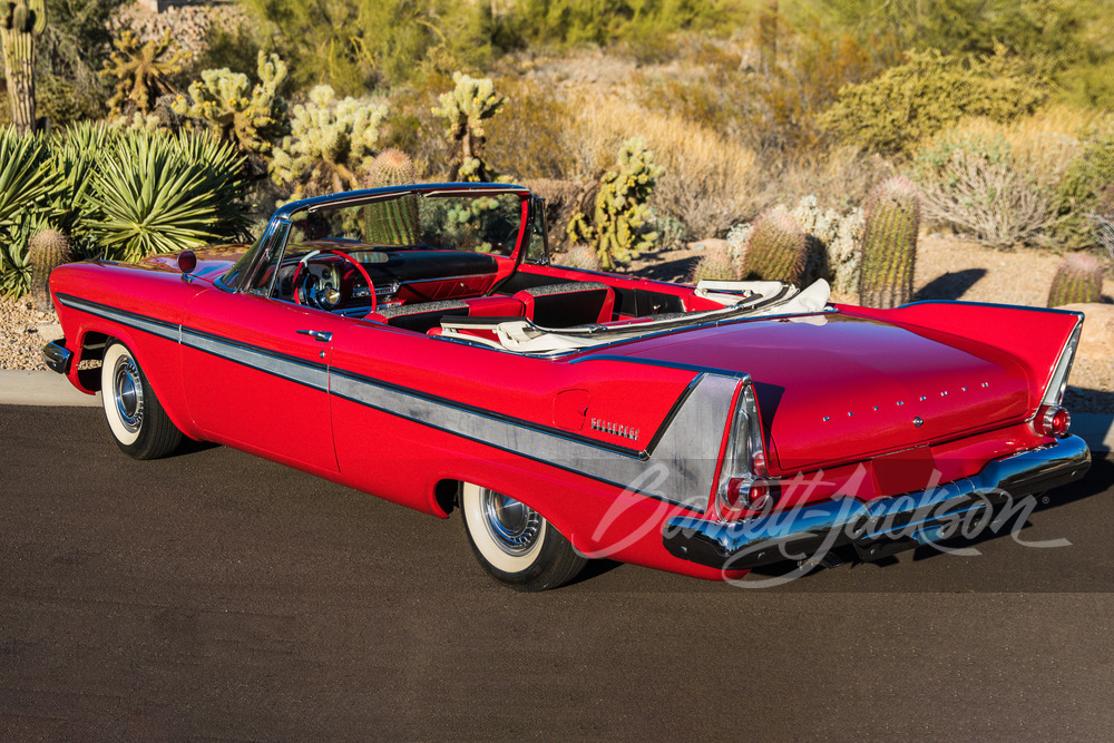 1958 PLYMOUTH BELVEDERE CONVERTIBLE - Rear 3/4 - 244960