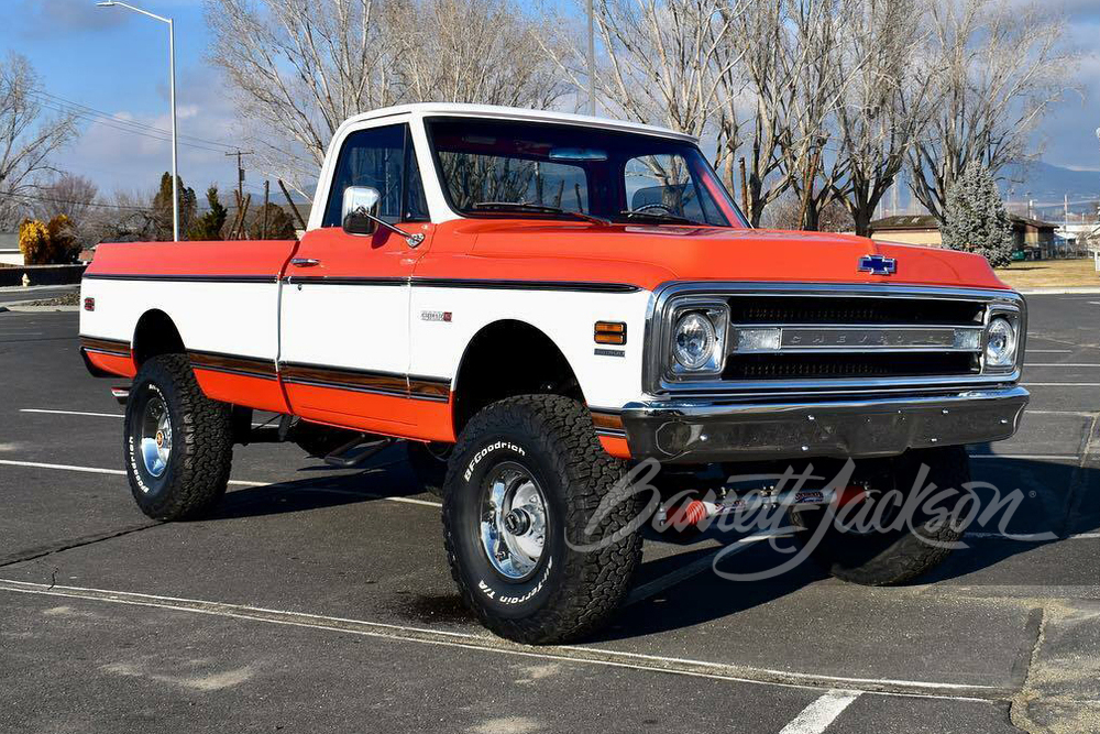 1969 CHEVROLET K10 CUSTOM PICKUP - Front 3/4 - 245219