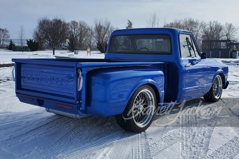 1969 CHEVROLET C10 CUSTOM STEPSIDE PICKUP - Rear 3/4 - 245824