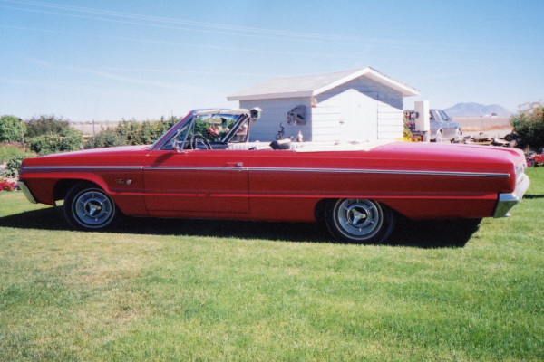 1966 DODGE POLARA 500 CONVERTIBLE - Side Profile - 24600