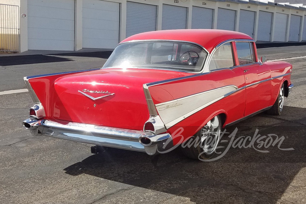 1957 CHEVROLET BEL AIR CUSTOM COUPE - Rear 3/4 - 246830