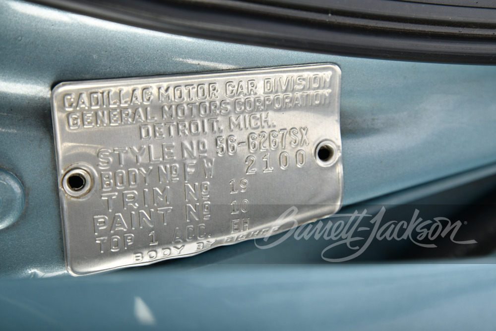 1956 CADILLAC ELDORADO BIARRITZ CONVERTIBLE - Misc 6 - 246985