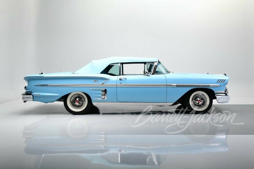 1958 CHEVROLET IMPALA CONVERTIBLE - Side Profile - 248018
