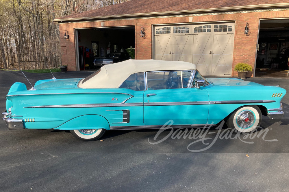 1958 CHEVROLET IMPALA TRI-POWER CONVERTIBLE - Side Profile - 248221
