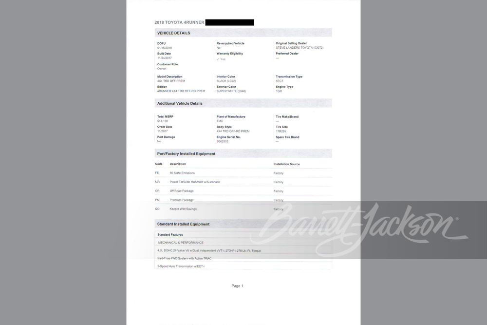 2018 TOYOTA 4RUNNER TRD CUSTOM SUV - Misc 43 - 248790