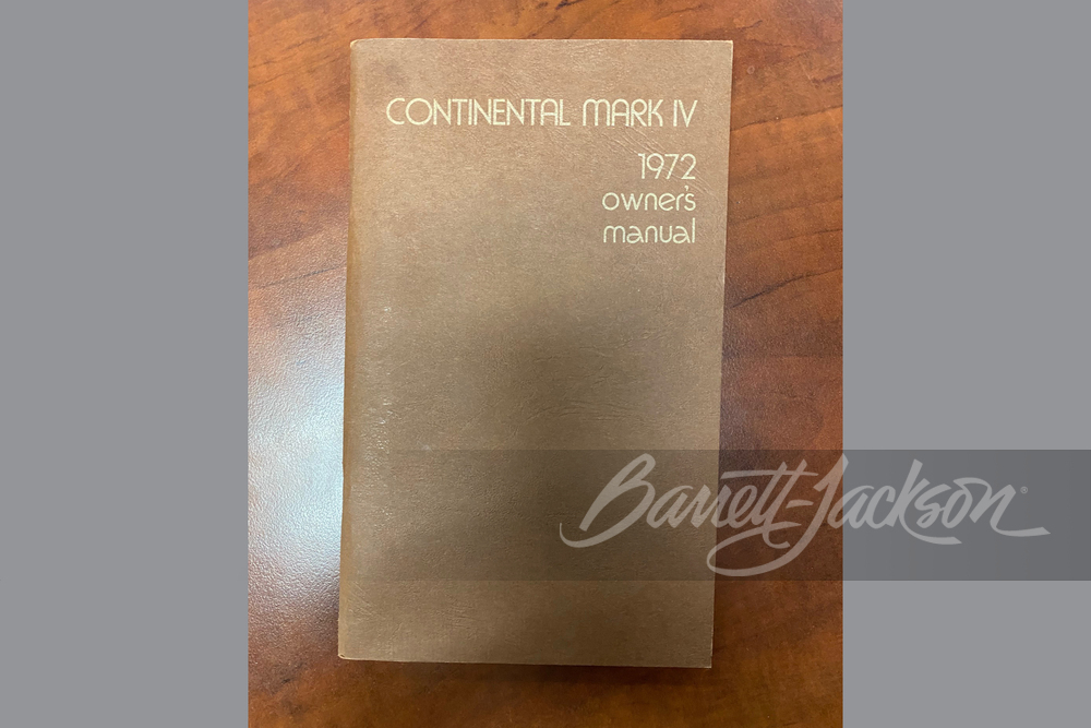 1972 LINCOLN CONTINENTAL MARK IV - Misc 15 - 248988