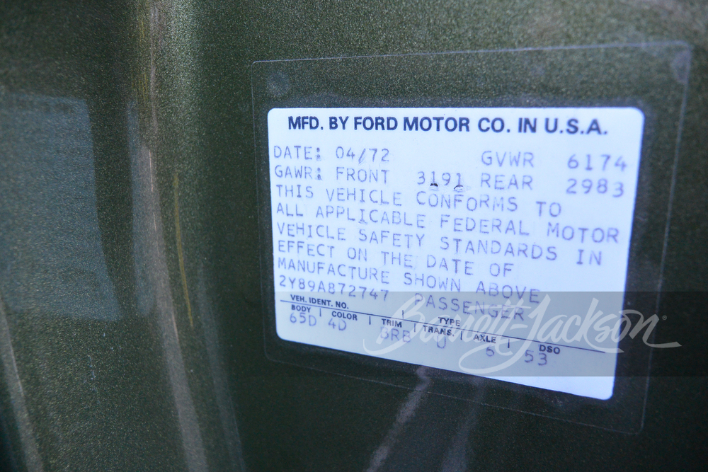 1972 LINCOLN CONTINENTAL MARK IV - Misc 16 - 248988