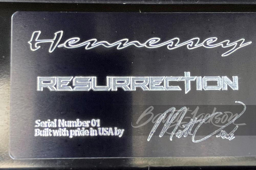2019 CHEVROLET CAMARO ZL1 HENNESSEY CUSTOM EDITION "RESURRECTION" - Misc 4 - 249503
