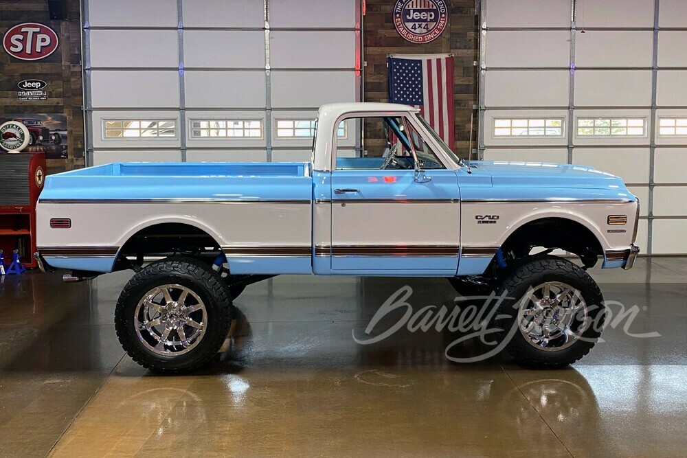 1970 CHEVROLET K10 CUSTOM PICKUP - Side Profile - 249776