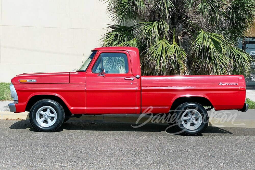 1971 FORD F-100 CUSTOM PICKUP - Side Profile - 250471