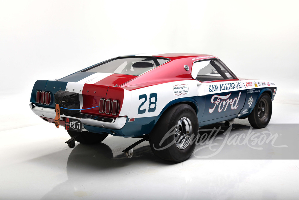 1969 FORD MUSTANG "FORD TEAM" DRAG CAR - Rear 3/4 - 251177