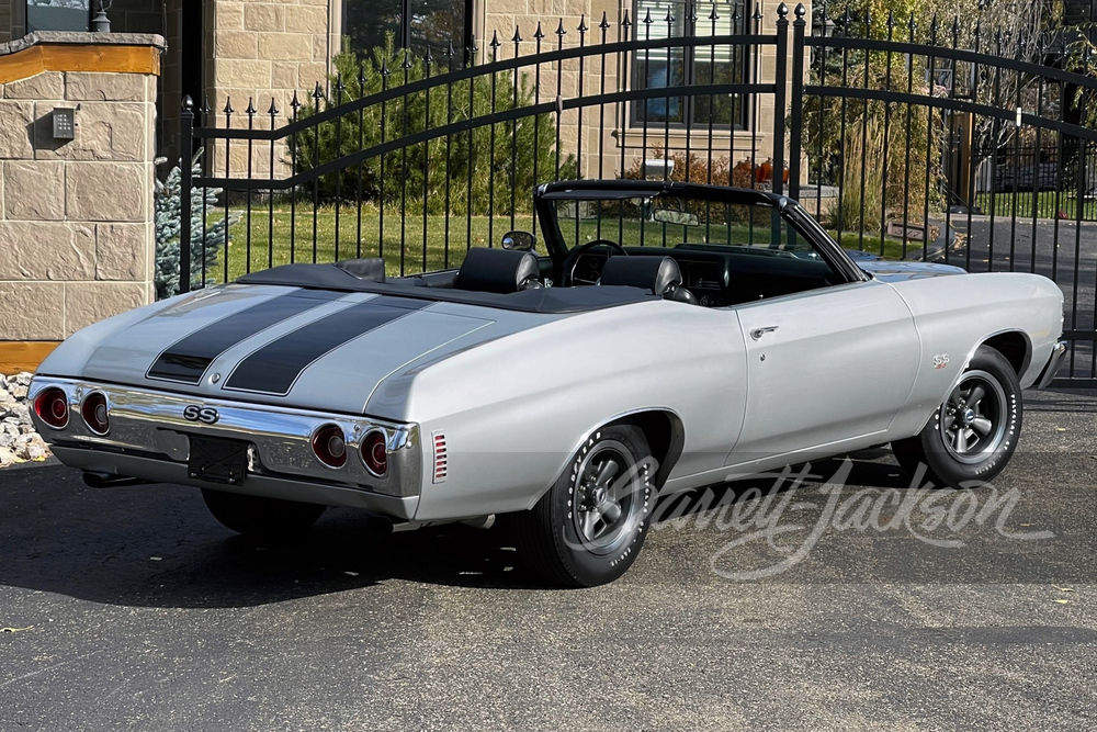 1971 CHEVROLET CHEVELLE LS5 SS CONVERTIBLE - Rear 3/4 - 251417