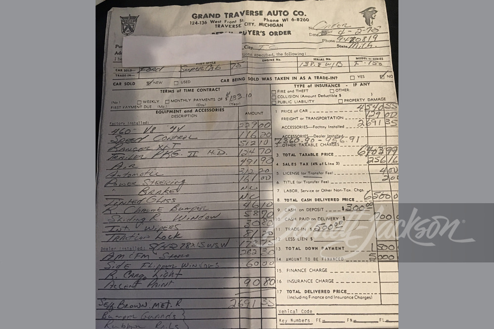 1975 FORD F-150 SUPERCAB PICKUP - Misc 4 - 251450