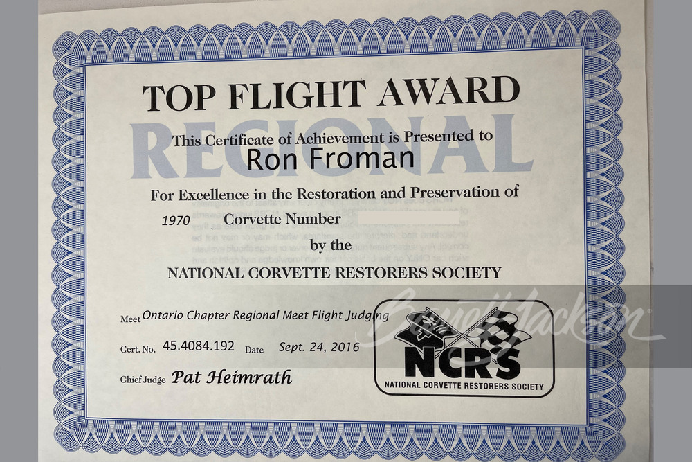 1970 CHEVROLET CORVETTE LT1 - Misc 15 - 252045