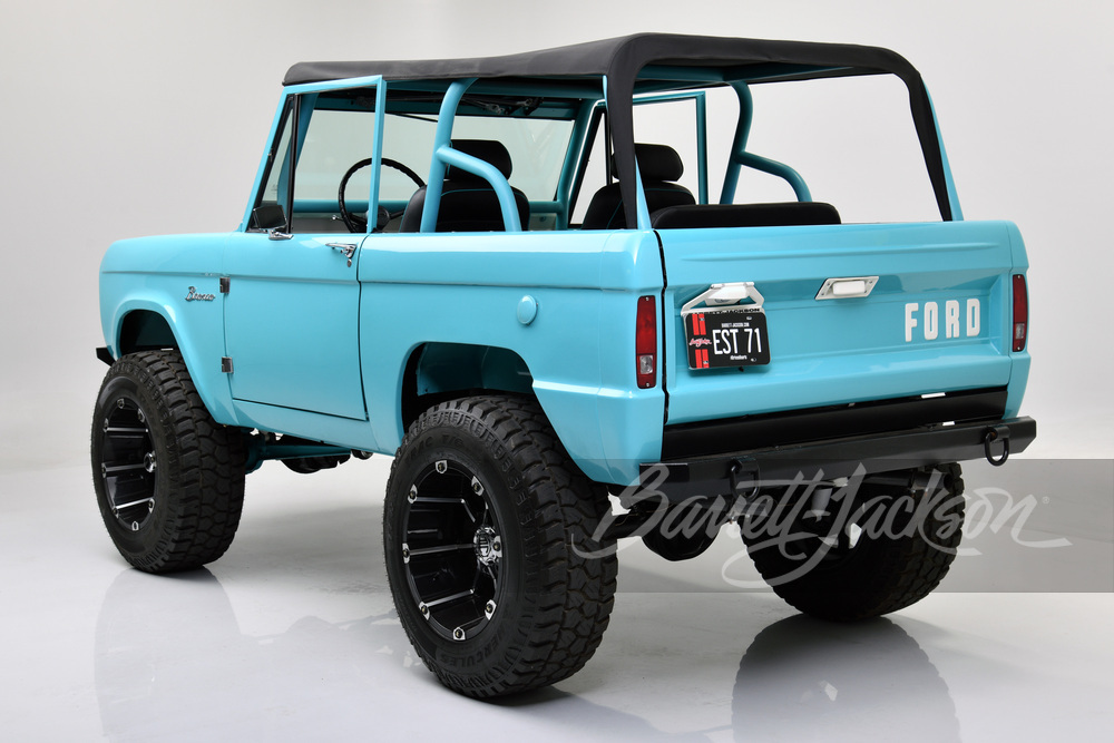 Large Size Beautiful Restoration in Turquoise 1967 Ford Bronco New Metal Sign