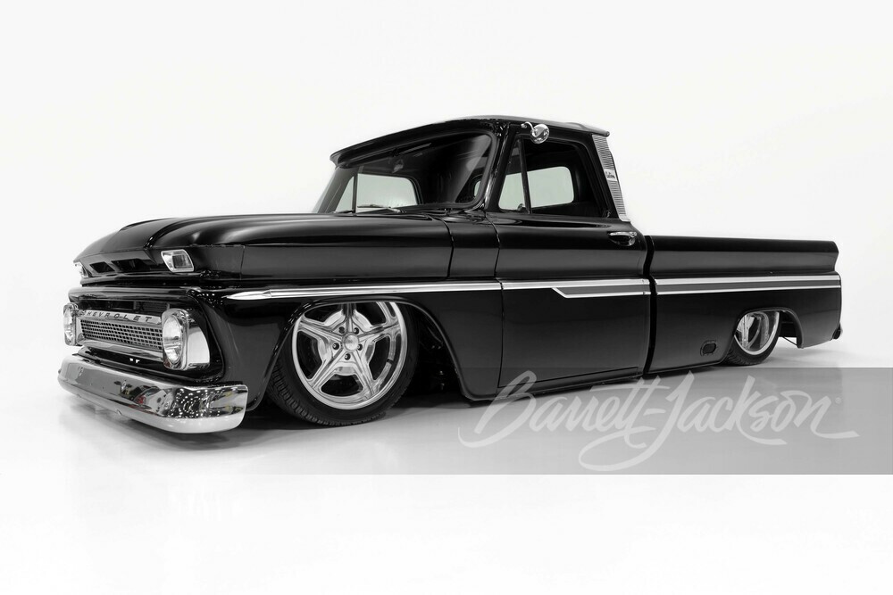 1966 CHEVROLET C10 CUSTOM PICKUP - Side Profile - 252610