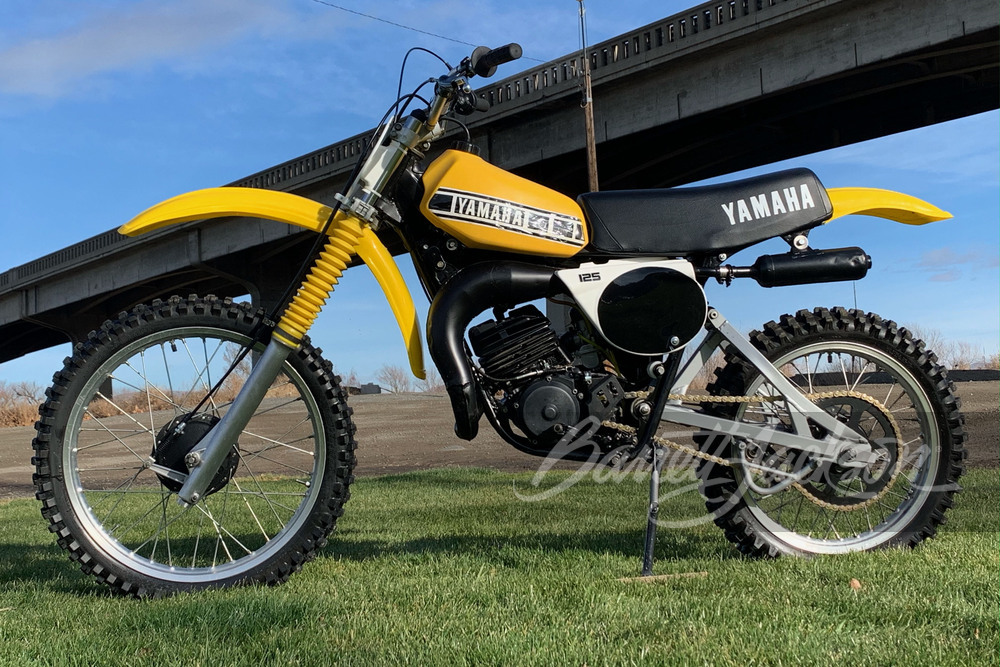 1978 YAMAHA YZ125 MOTORCYCLE - Side Profile - 252883
