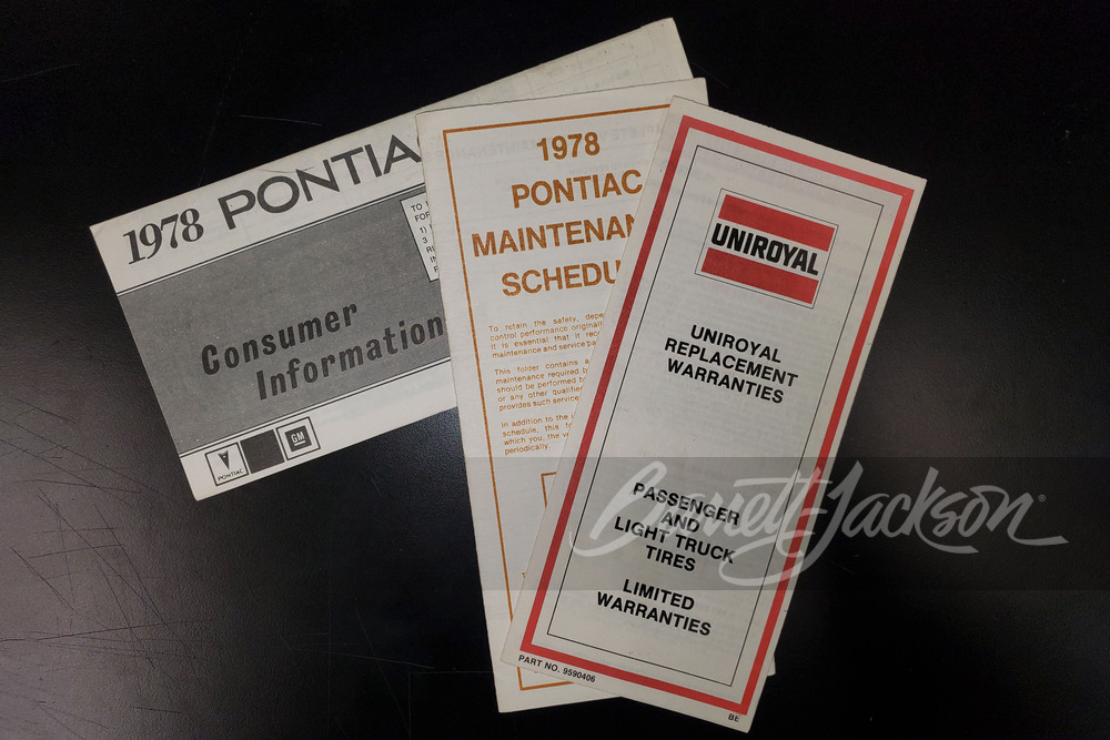 1978 PONTIAC TRANS AM - Misc 2 - 253069