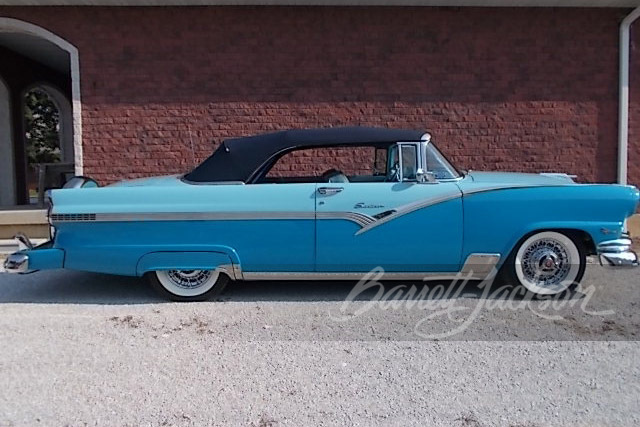 1956 FORD CROWN VICTORIA SUNLINER CONVERTIBLE - Side Profile - 254234