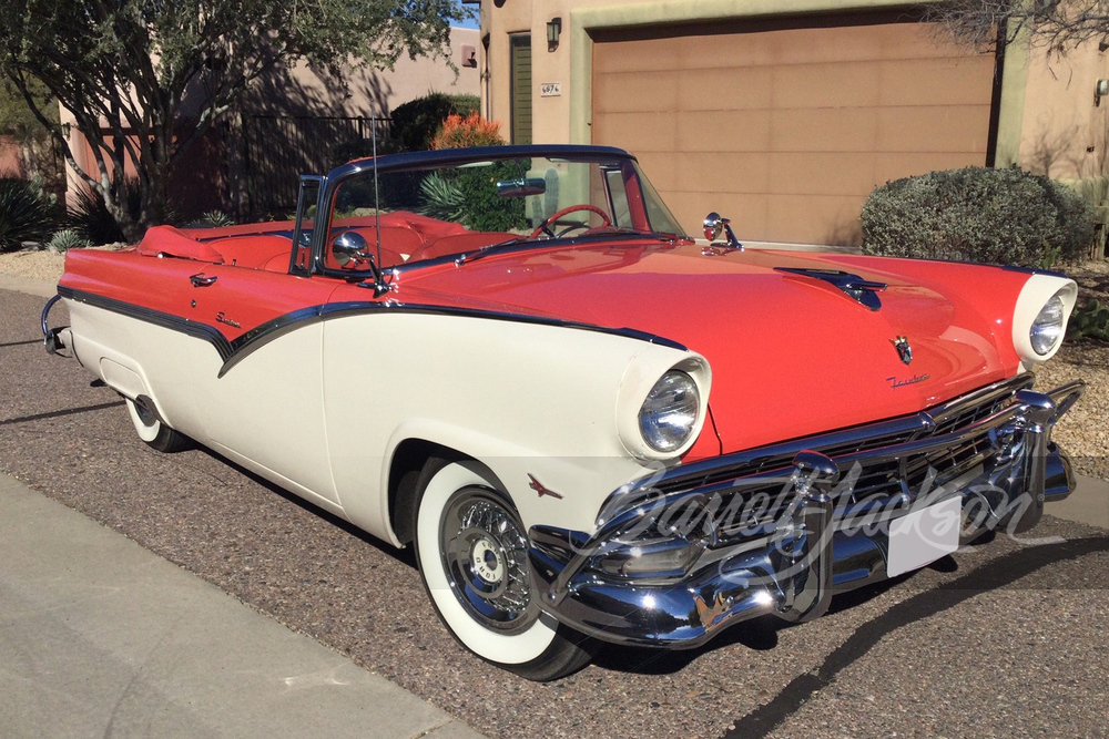 1956 FORD SUNLINER CONVERTIBLE - Front 3/4 - 255075