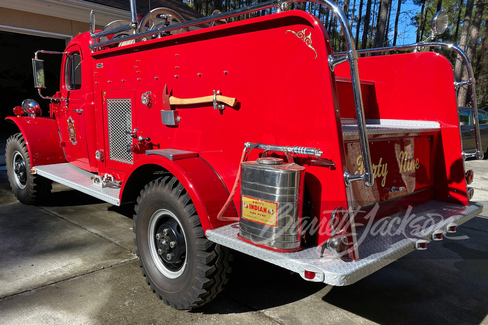 1949 DODGE POWER WAGON FIRE TRUCK - Rear 3/4 - 256682