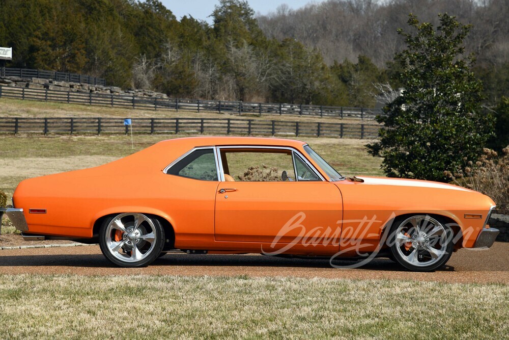 1971 CHEVROLET NOVA CUSTOM COUPE - Side Profile - 256956