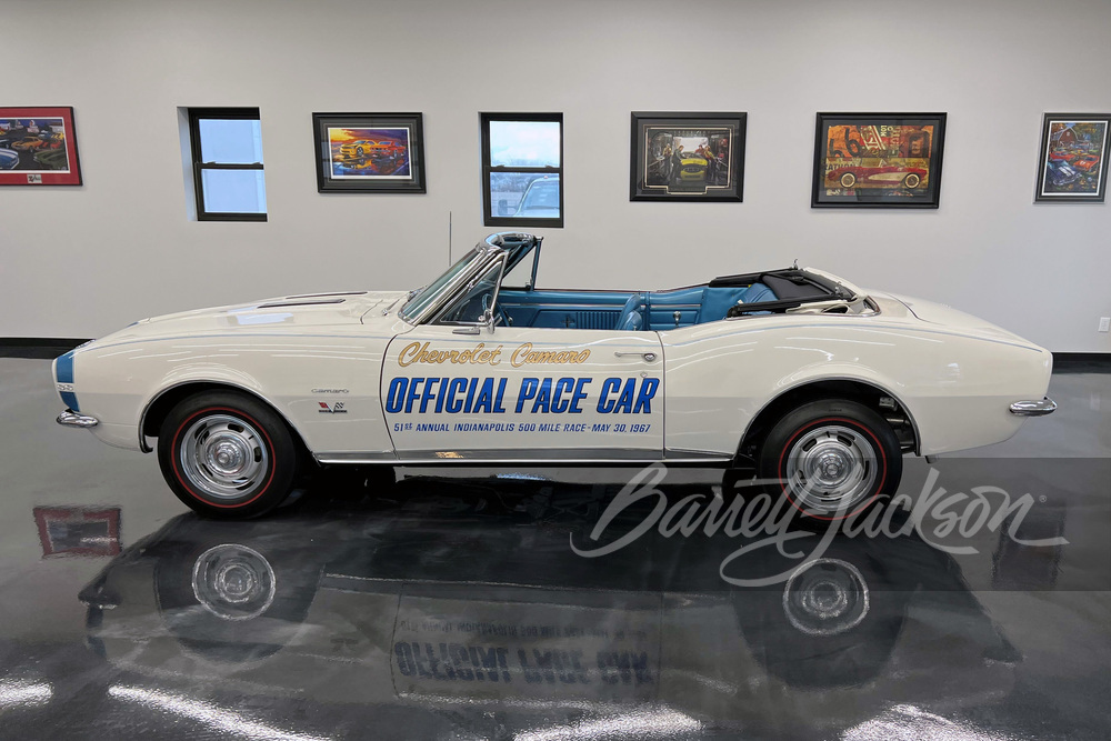 1967 CHEVROLET CAMARO INDY PACE CAR CONVERTIBLE - Side Profile - 257763