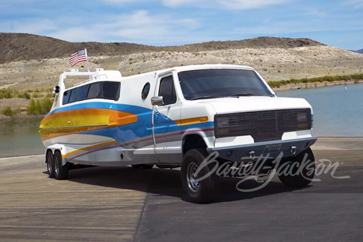 1987 FORD E-350 CUSTOM  VAN "BOATERHOME" - Front 3/4 - 258793