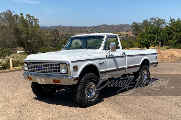 1972 CHEVROLET K10 CUSTOM PICKUP - Front 3/4 - 258915