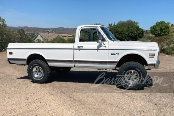 1972 CHEVROLET K10 CUSTOM PICKUP - Side Profile - 258915