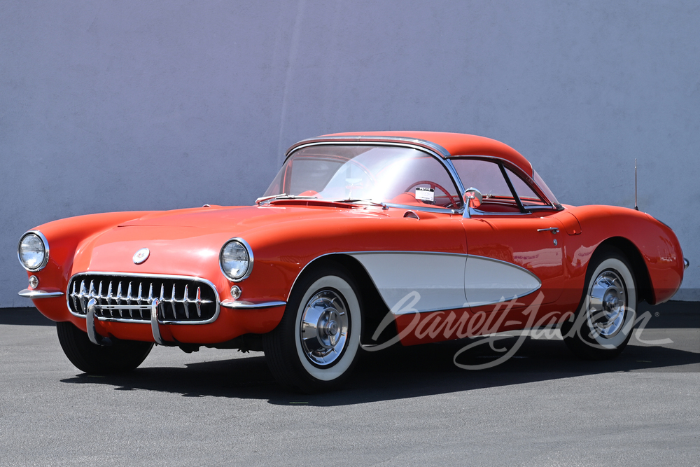 1957 CHEVROLET CORVETTE 283/245 CONVERTIBLE - Front 3/4 - 258967
