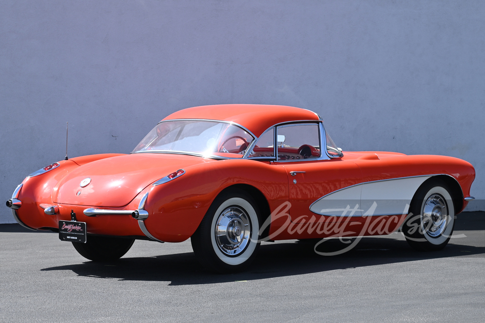 1957 CHEVROLET CORVETTE 283/245 CONVERTIBLE - Rear 3/4 - 258967