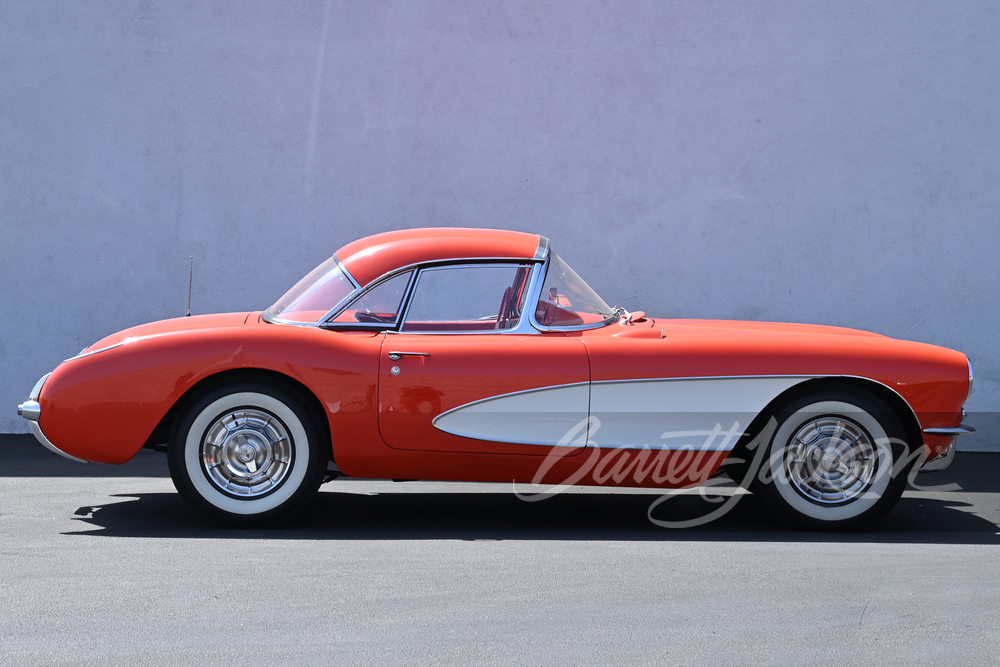 1957 CHEVROLET CORVETTE 283/245 CONVERTIBLE - Side Profile - 258967