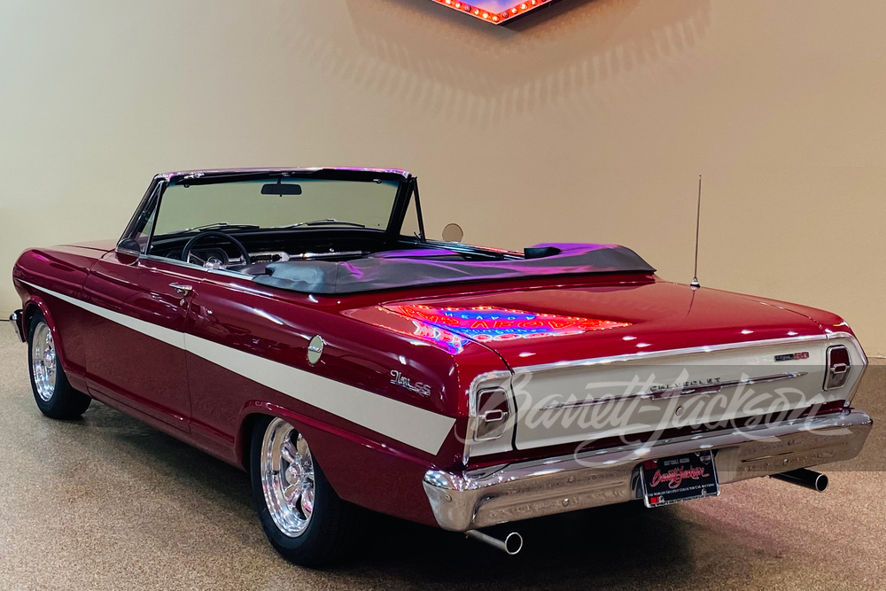 1963 CHEVROLET NOVA CUSTOM CONVERTIBLE - Rear 3/4 - 259110