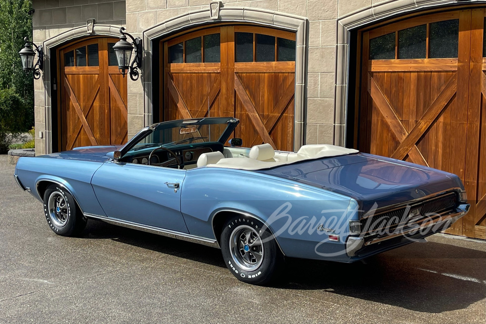 1969 MERCURY COUGAR XR7 428 CJ CONVERTIBLE - Rear 3/4 - 260327