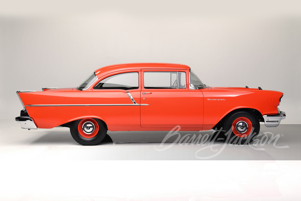 1957 CHEVROLET 150 UTILITY BUSINESS SEDAN - Side Profile - 261770