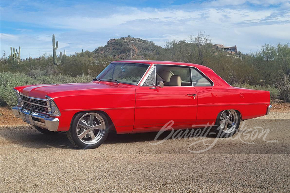 1967 CHEVROLET CHEVY II NOVA CUSTOM COUPE  - Side Profile - 261871