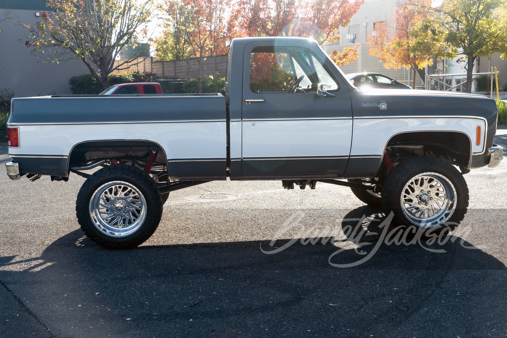1973 CHEVROLET K10 CUSTOM PICKUP - Side Profile - 264266
