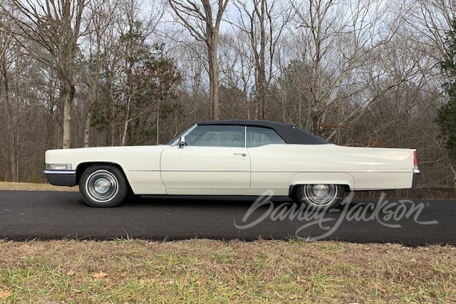 1969 CADILLAC COUPE DE VILLE CONVERTIBLE - Side Profile - 265217