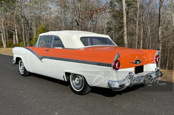 1956 FORD FAIRLANE CONVERTIBLE - Rear 3/4 - 265285