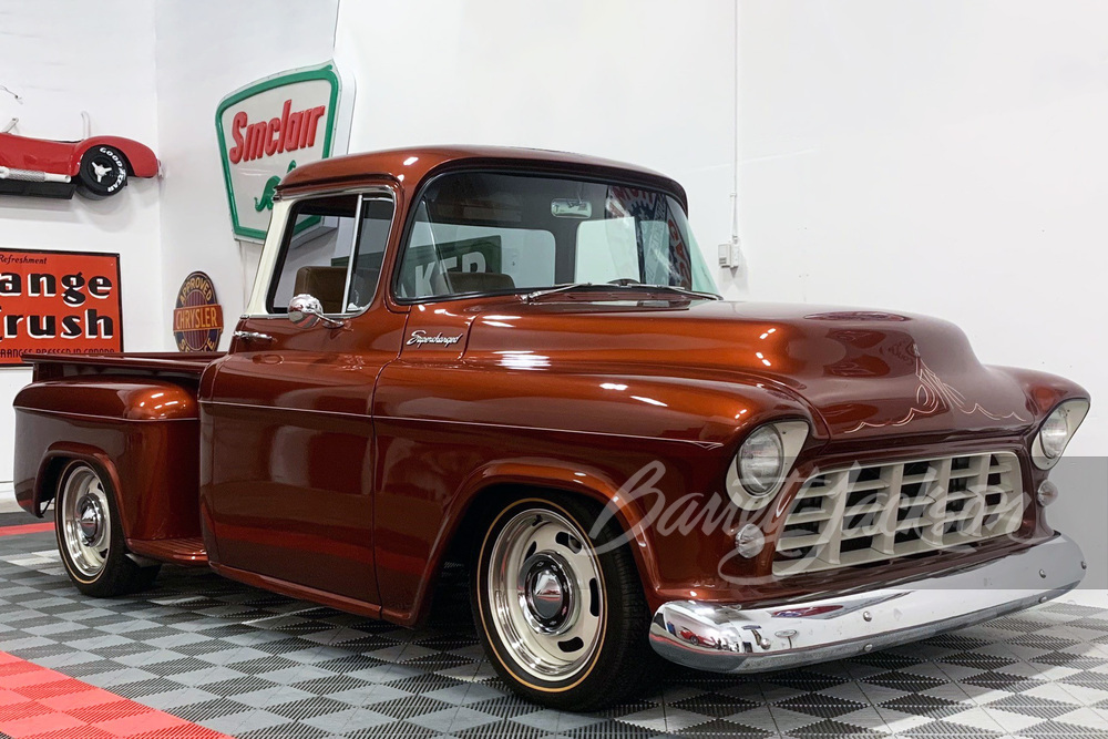 1956 CHEVROLET 3100 CUSTOM PICKUP - Front 3/4 - 265676
