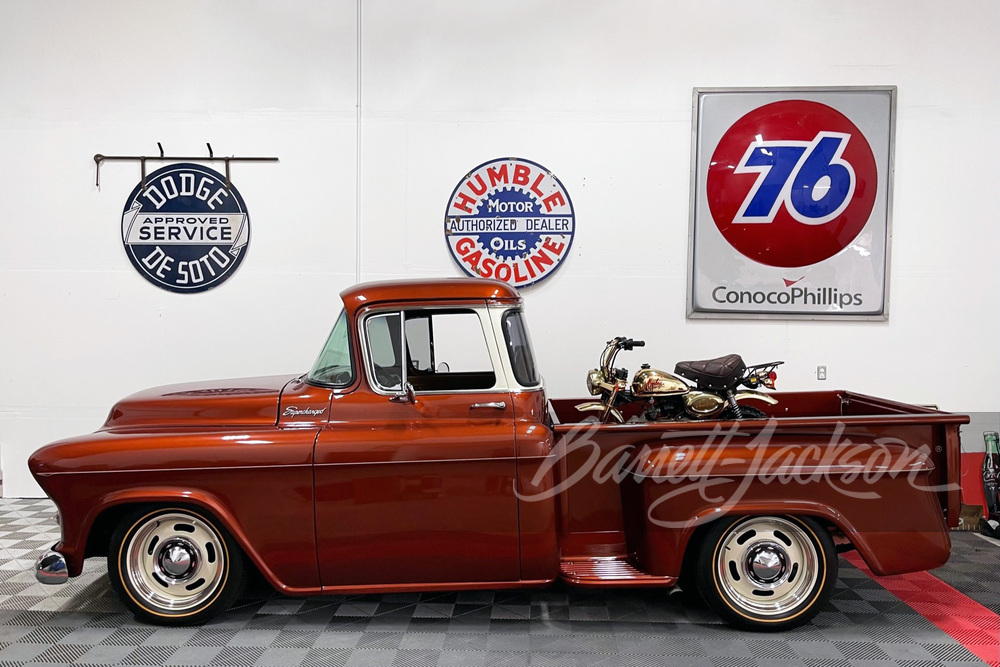 1956 CHEVROLET 3100 CUSTOM PICKUP - Side Profile - 265676