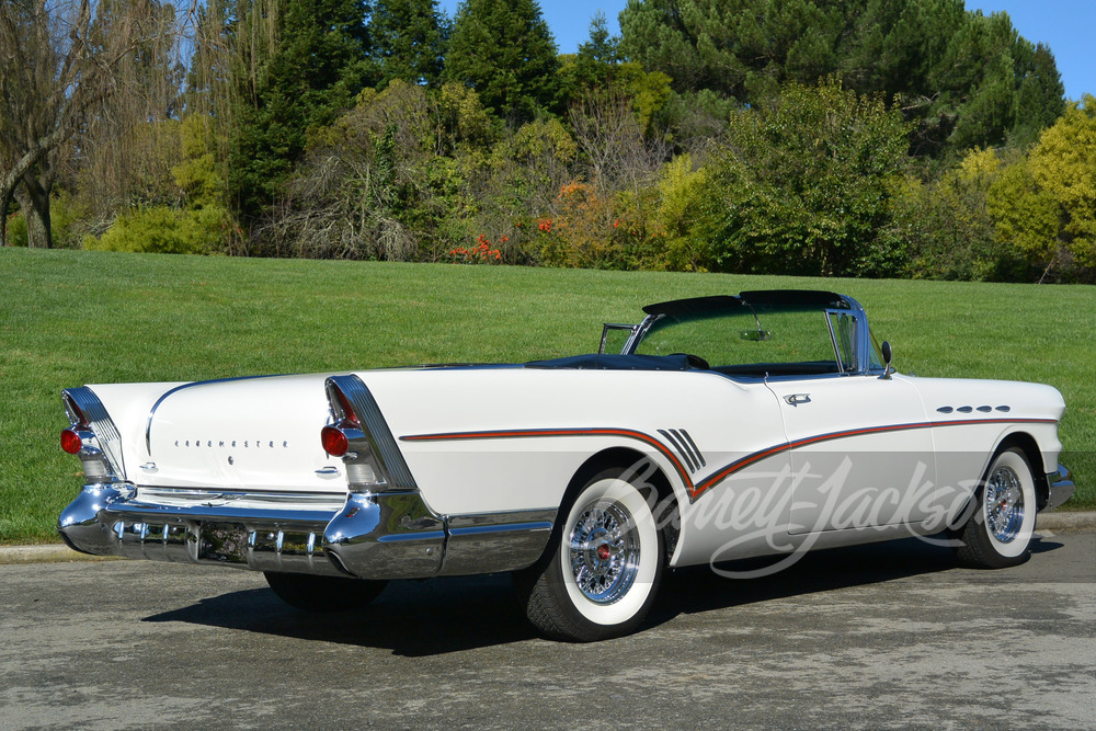 1957 BUICK ROADMASTER CONVERTIBLE - Rear 3/4 - 269110