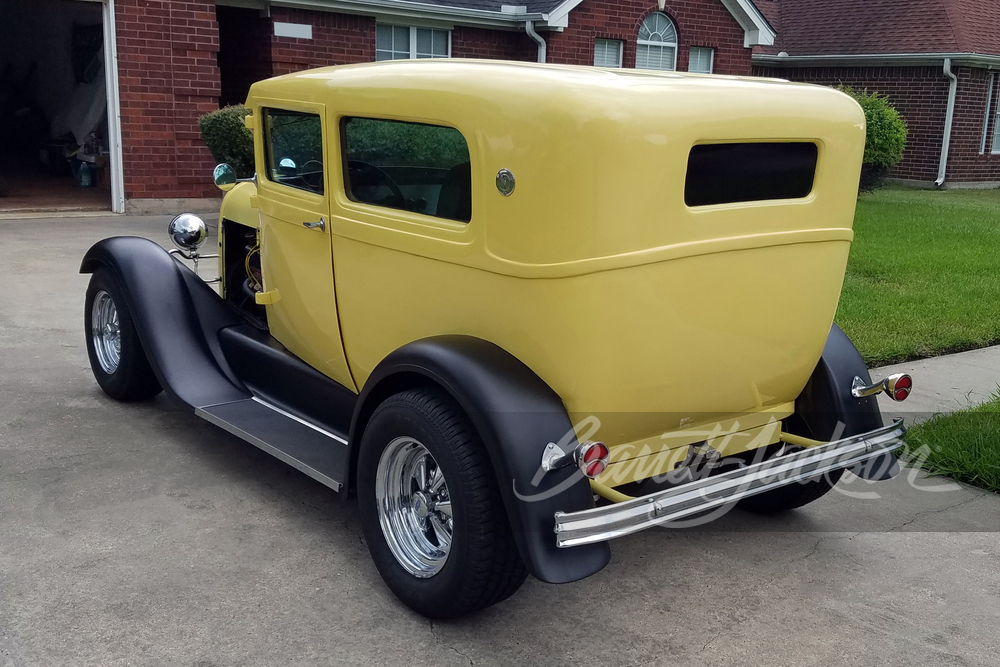 1928 FORD MODEL A CUSTOM COUPE - Rear 3/4 - 275502