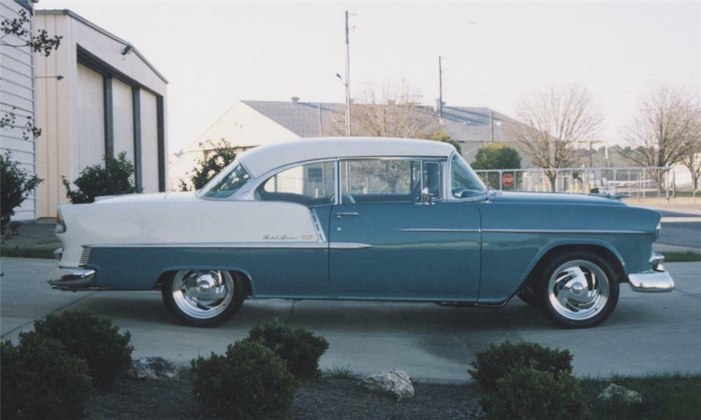 1955 CHEVROLET BEL AIR 2 DOOR HARDTOP - Side Profile - 39727