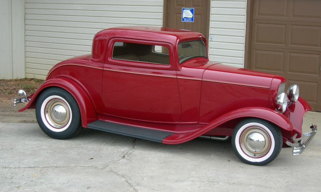 1932 FORD 3 WINDOW COUPE STREET ROD - Side Profile - 39788