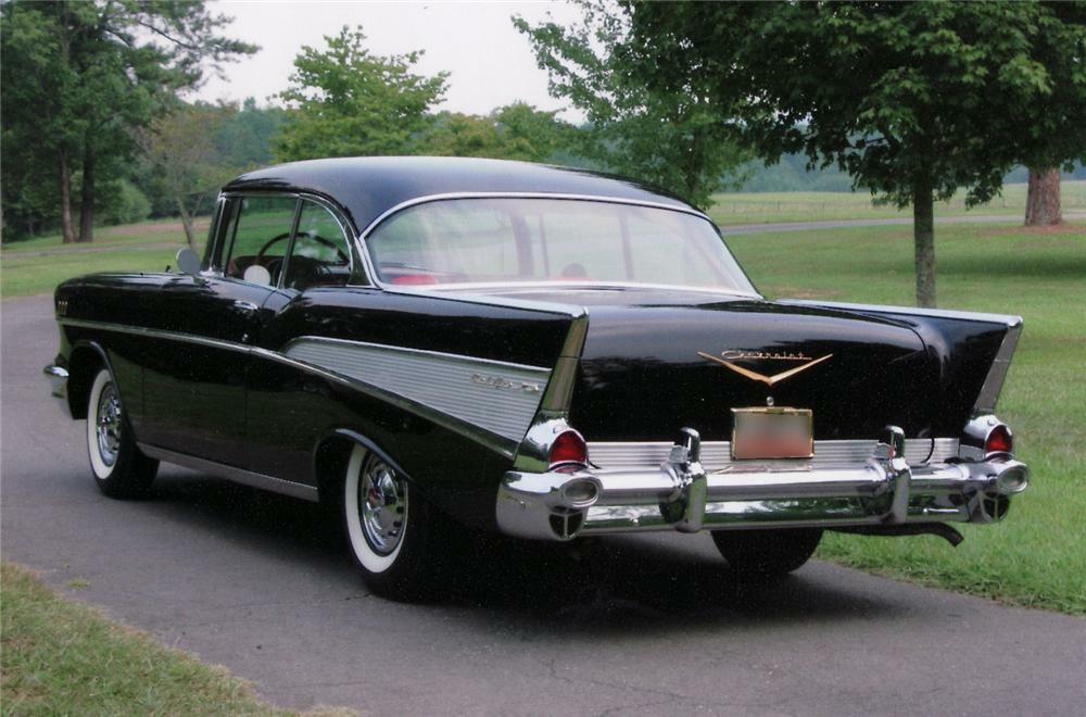 1957 CHEVROLET BEL AIR COUPE - Rear 3/4 - 43500