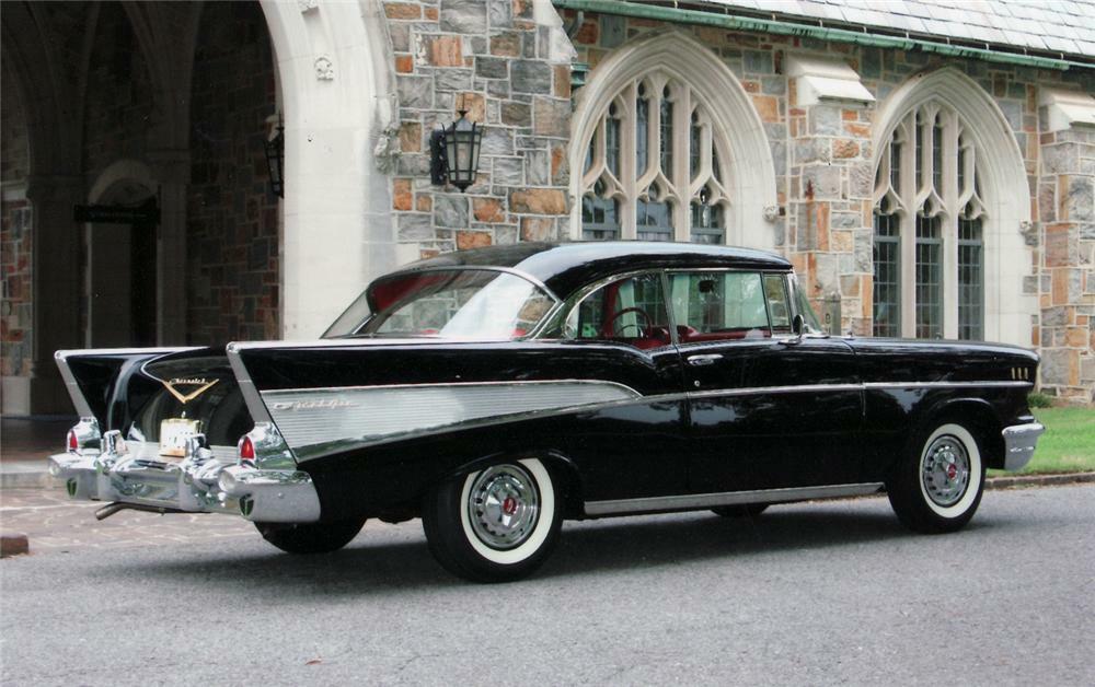 1957 CHEVROLET BEL AIR COUPE - Side Profile - 43500